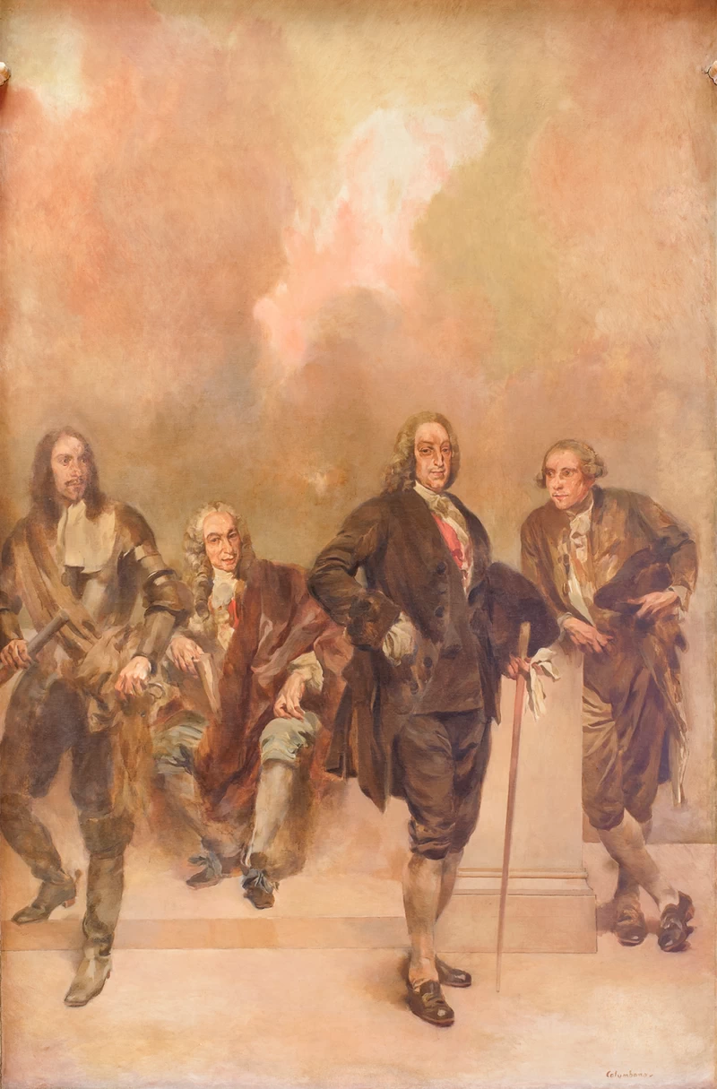 Ritratto del Conte di Castelo Melhor (1636 - 1720), D. Luís da Cunha (1662, 1749), Marchese di Pombal (1699, 1782) e José Seabra da Silva